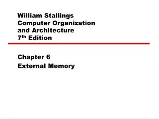william stallings computer organization and architecture 7 th edition