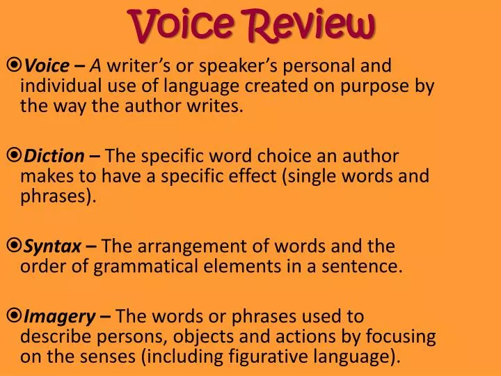 voice review