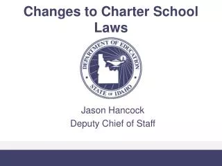 Changes to Charter School Laws