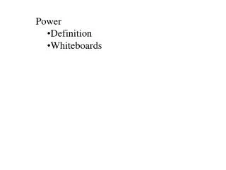 Power Definition Whiteboards