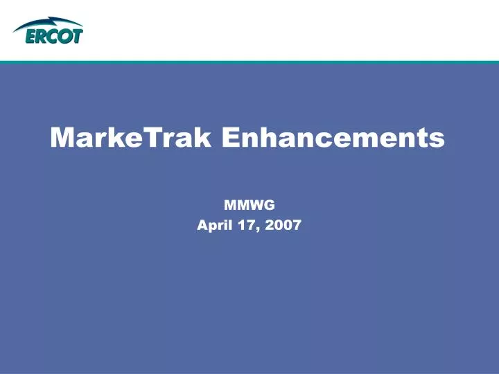 marketrak enhancements