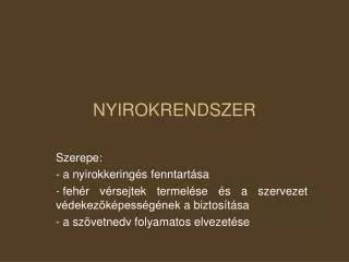 nyirokrendszer