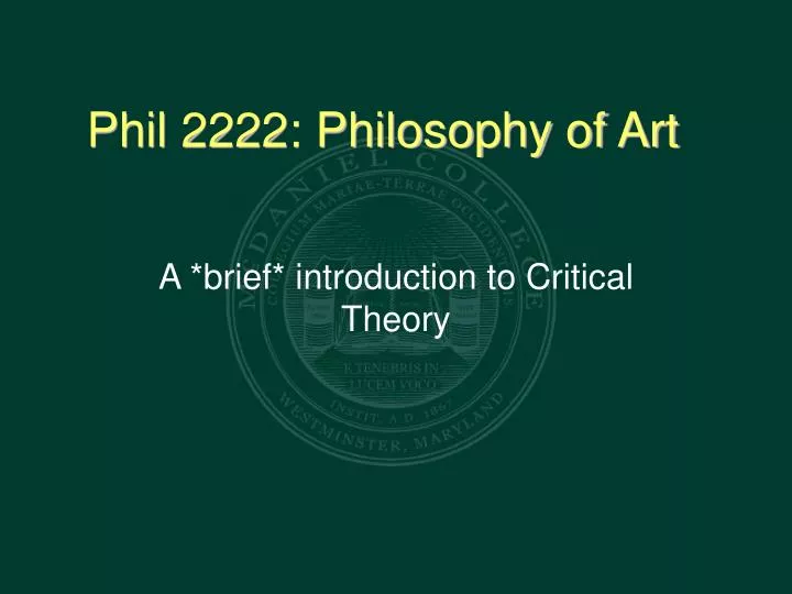 phil 2222 philosophy of art