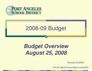 2008-09 Budget
