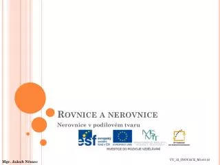 rovnice a nerovnice