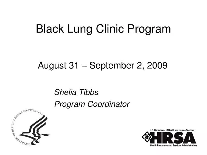 black lung clinic program