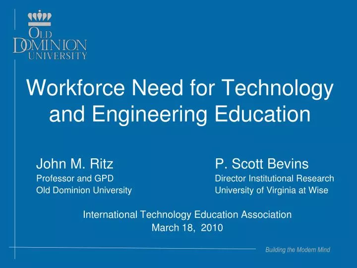 workforce need for technology and engineering education