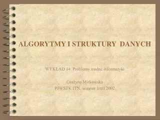 algorytmy i struktury danych
