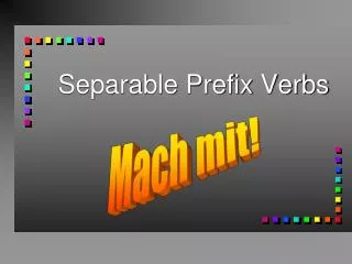 separable prefix verbs