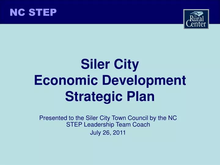 siler city economic development strategic plan