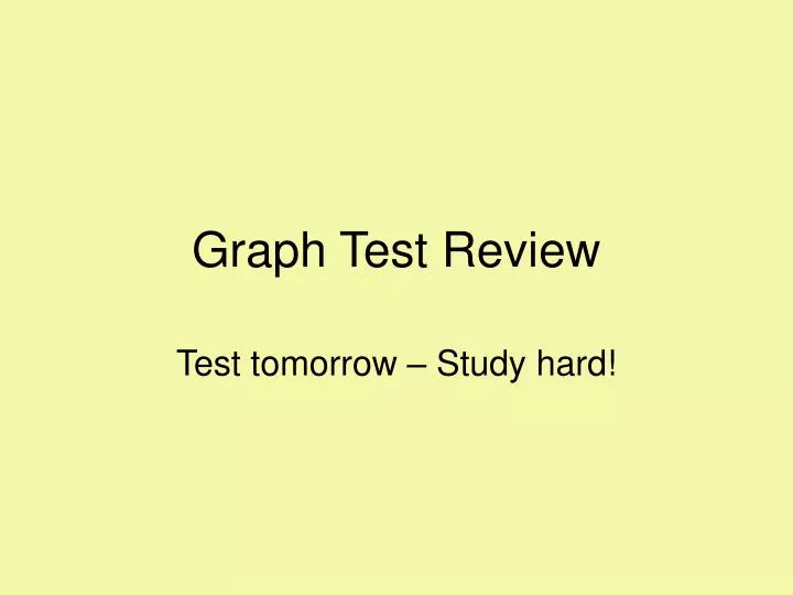 graph test review