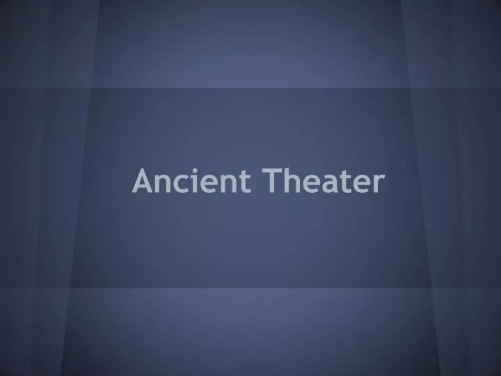 ancient theater