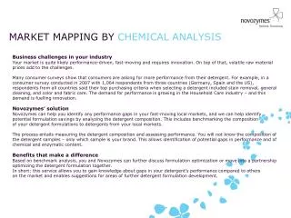 MARKET MAPPING BY CHEMICAL ANALYSIS