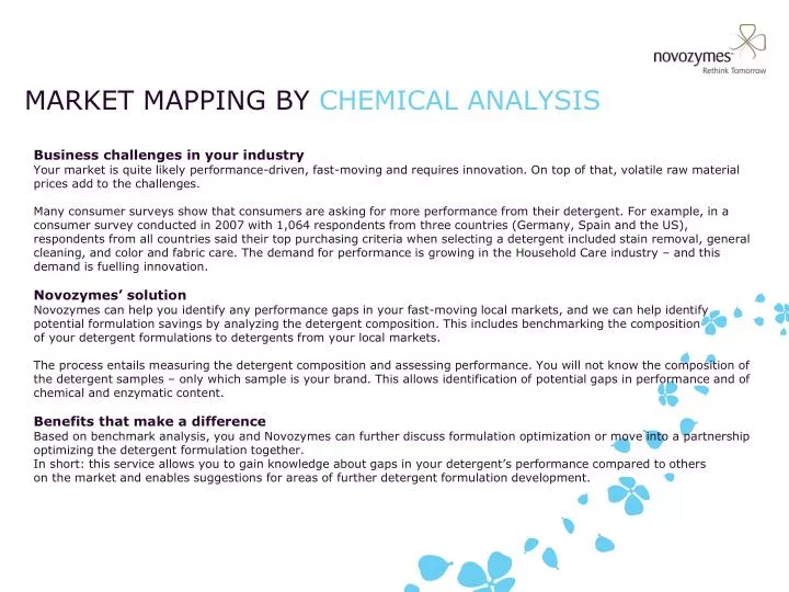 market mapping by chemical analysis