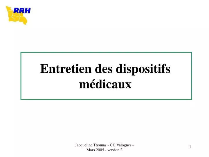 entretien des dispositifs m dicaux