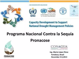 programa nacional contra la sequ a pronacose