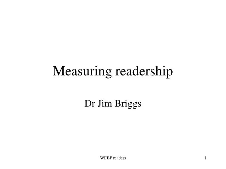 measuring readership