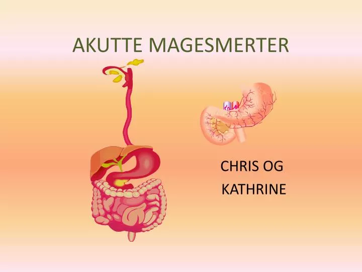 akutte magesmerter