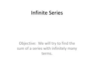 Infinite Series