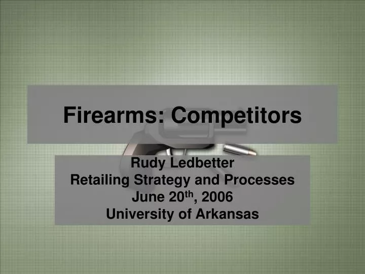firearms competitors