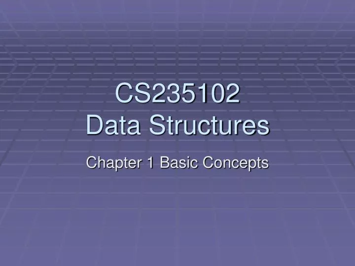 cs235102 data structures