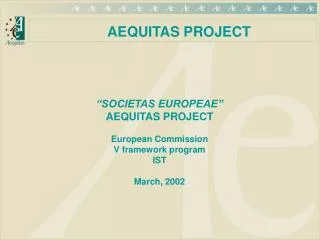AEQUITAS PROJECT
