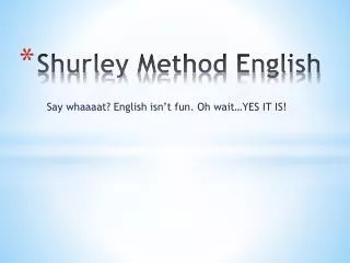 Shurley Method English