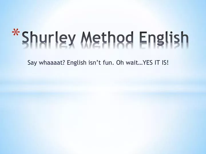shurley method english