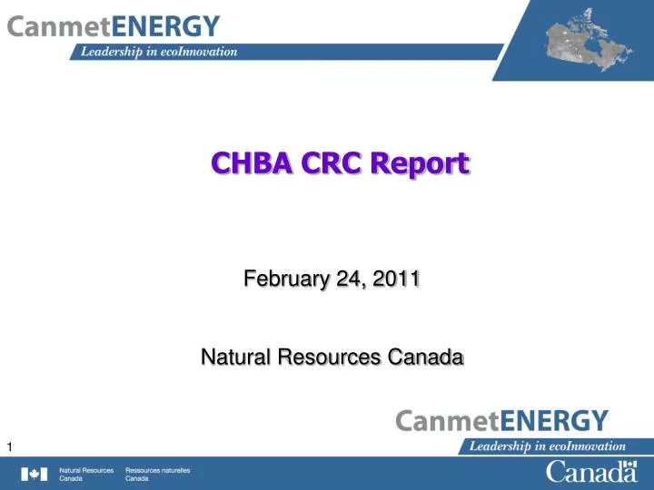 chba crc report