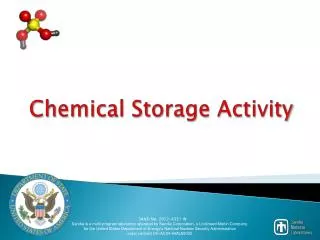 Chemical Storage Activity