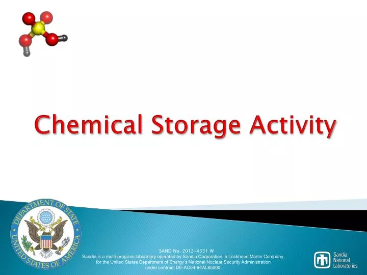 chemical storage activity