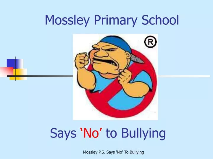 says no to bullying
