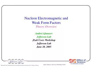 Nucleon Electromagnetic and Weak Form Factors Theory Overview