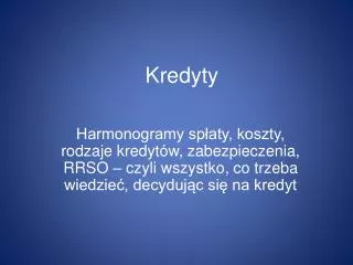 kredyty