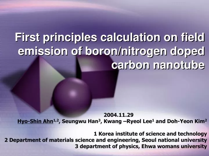 first principles calculation on field emission of boron nitrogen doped carbon nanotube