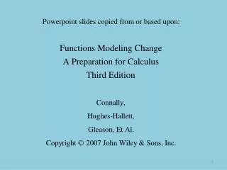 Section 1.3 Linear Functions