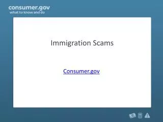 Immigration Scams
