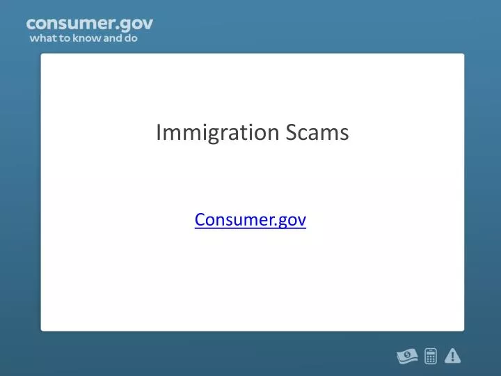 immigration scams