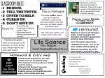 Essential Information for 7th Grade Life Science Class - slide 1