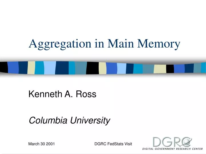 aggregation in main memory