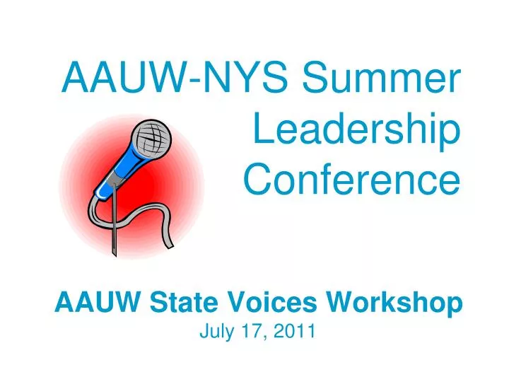 aauw nys summer leadership conference