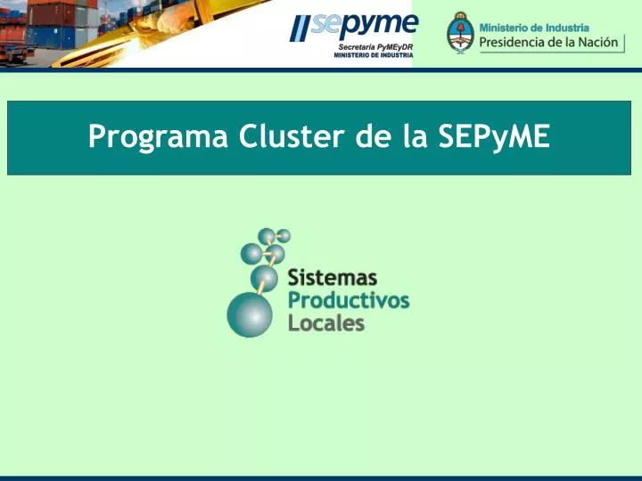 programa cluster de la sepyme