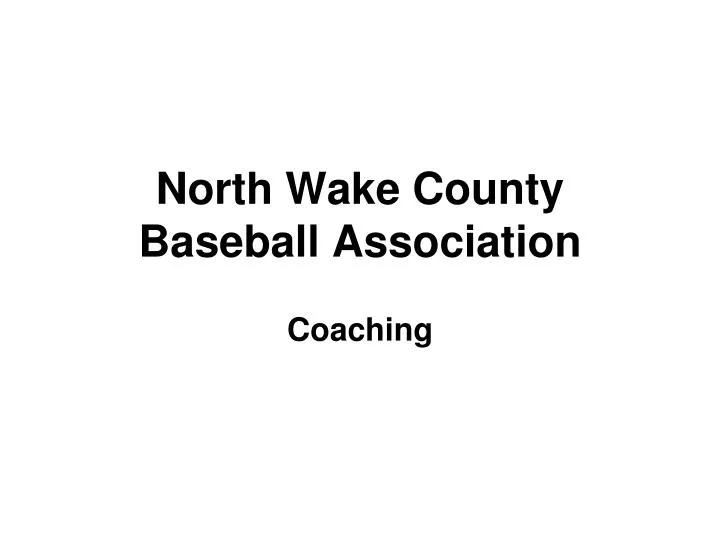 north wake county baseball association