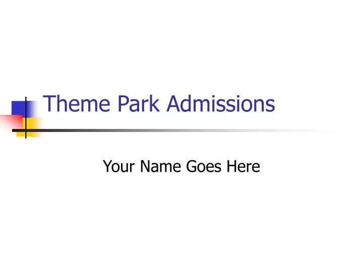 theme park admissions