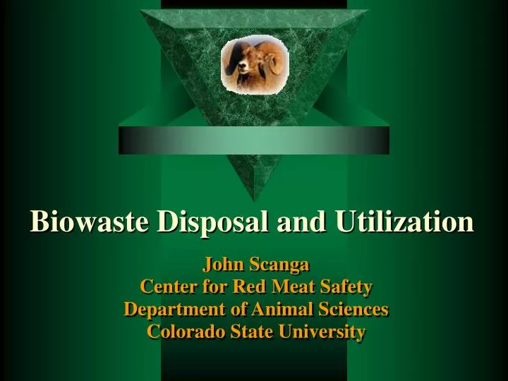 biowaste disposal and utilization