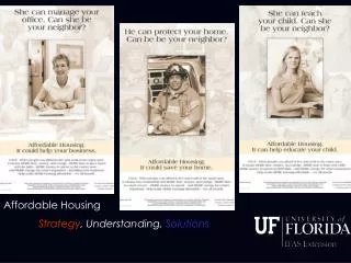 Affordable Housing Strategy , Understanding, Solutions