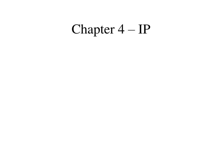 chapter 4 ip