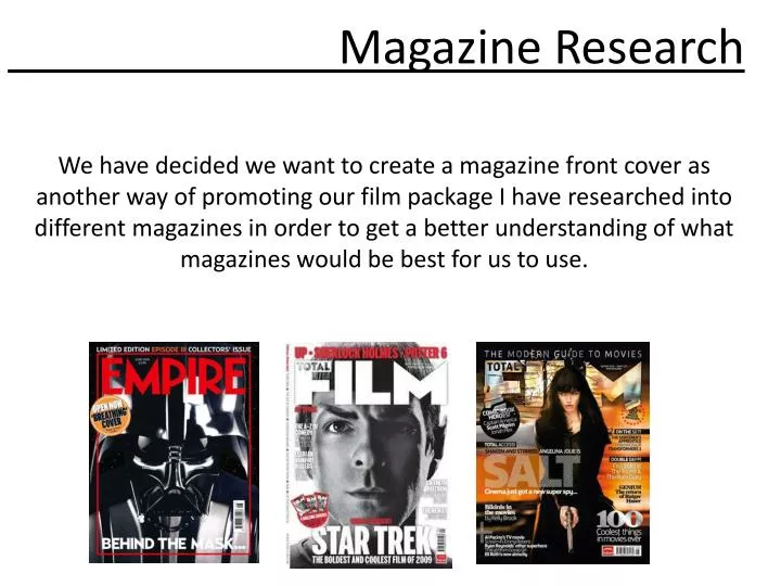 magazine research
