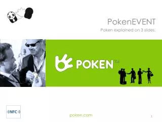 PokenEVENT Poken explained on 3 slides.