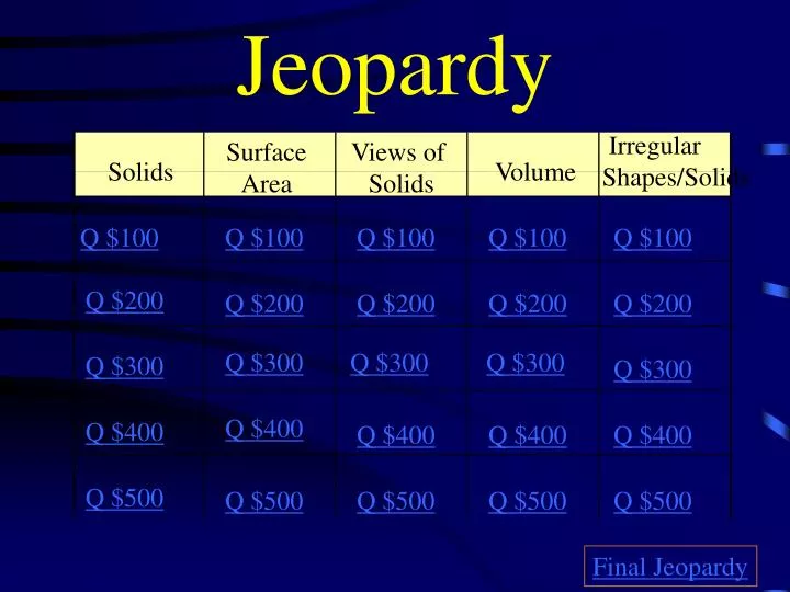 jeopardy